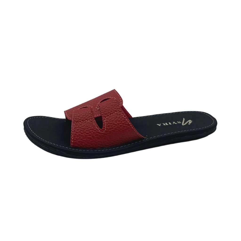 Insyira - Sandal Wanita Lenora / Sandal Papirut Wanita Non Slip Alas Hitam / Sandal Wanita Slop Sambung