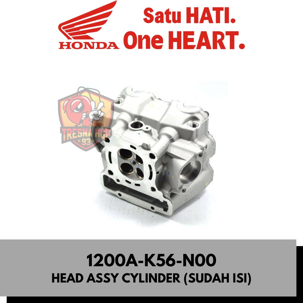 1200A-K56-N00 HEAD ASSY CYLINDER (SUDAH ISI) SONIC 150R K56 ORIGINAL 1200AK56N00