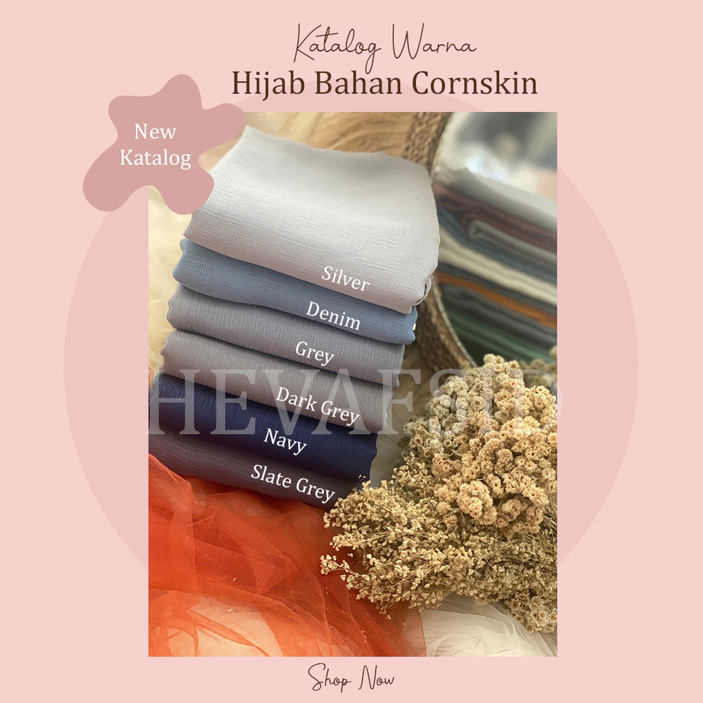 Jilbab Khimar 2 layer cornskin