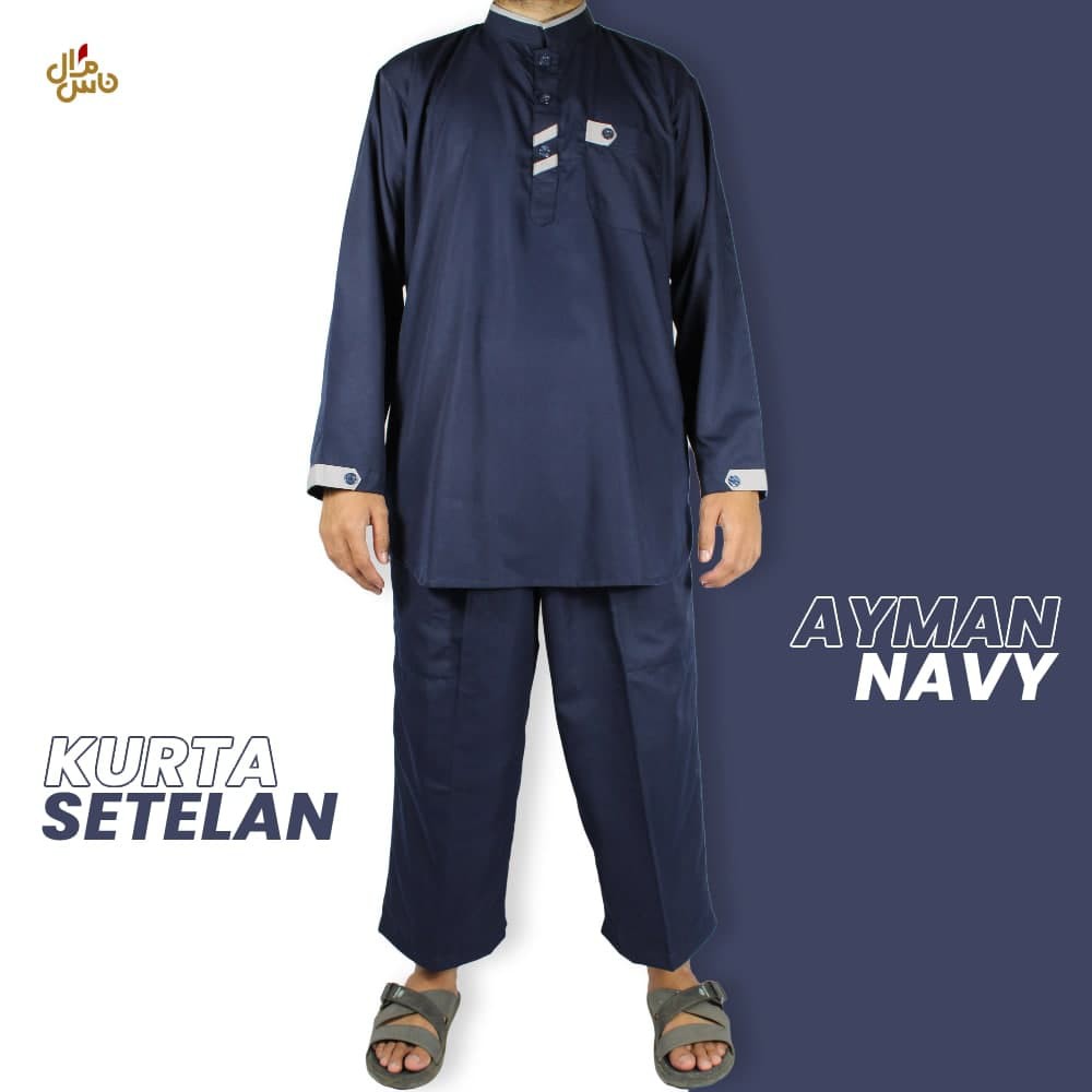 Gamis Pria Setalan Ayman Elegant