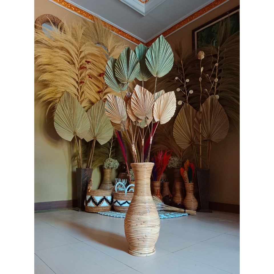 Dekorasi Daun/Daun Palem/Palem Kering/Palem Rustic/ Palem Trisula