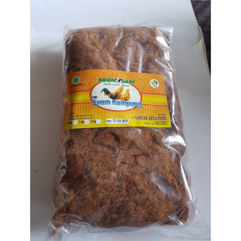 

Abon Sapi " Ayam Kampung" 1kg...HALAL