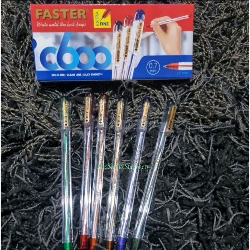 Pulpen Faster C600 ISI 12 PCS