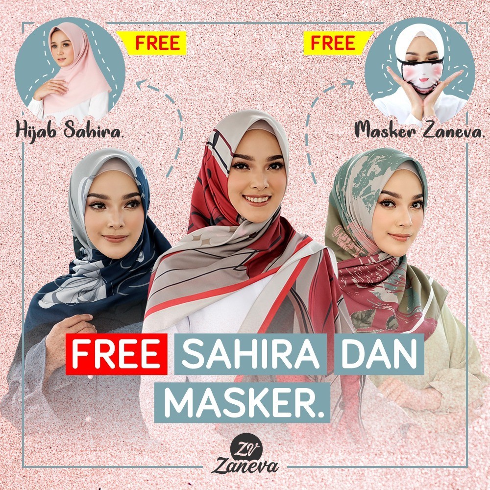 Hijab by Zaneva FREE MASKER &amp; HIJAB BASIC