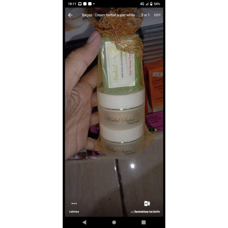

Cream herbal Super white 3 in 1
