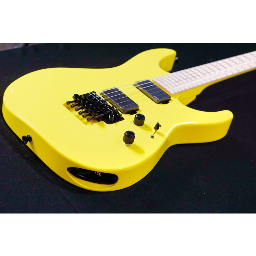 ESP ORIGINAL M-II DX/M w/EMG Brushed Black Neon Yellow E7601202