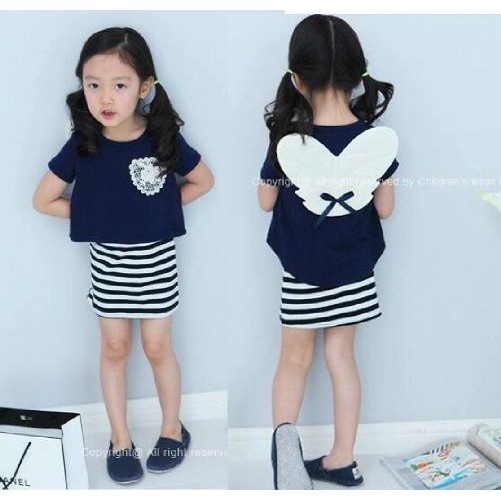 Dress Sayap Angel Anak Perempuan Impor ukuran 1-7tahun