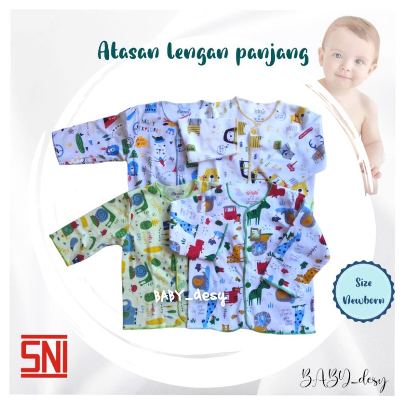 BAJU BAYI ATASAN LENGAN PANJANG NEWBORN SNI