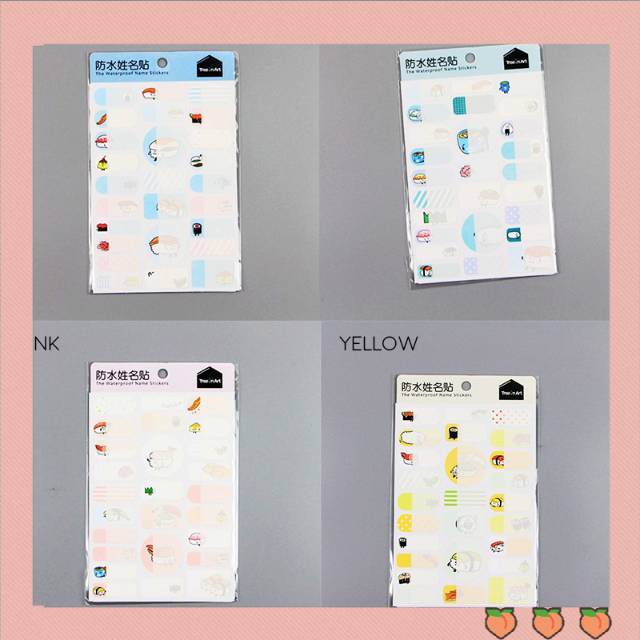 

Sticker Name Sushi Variety waterproof
