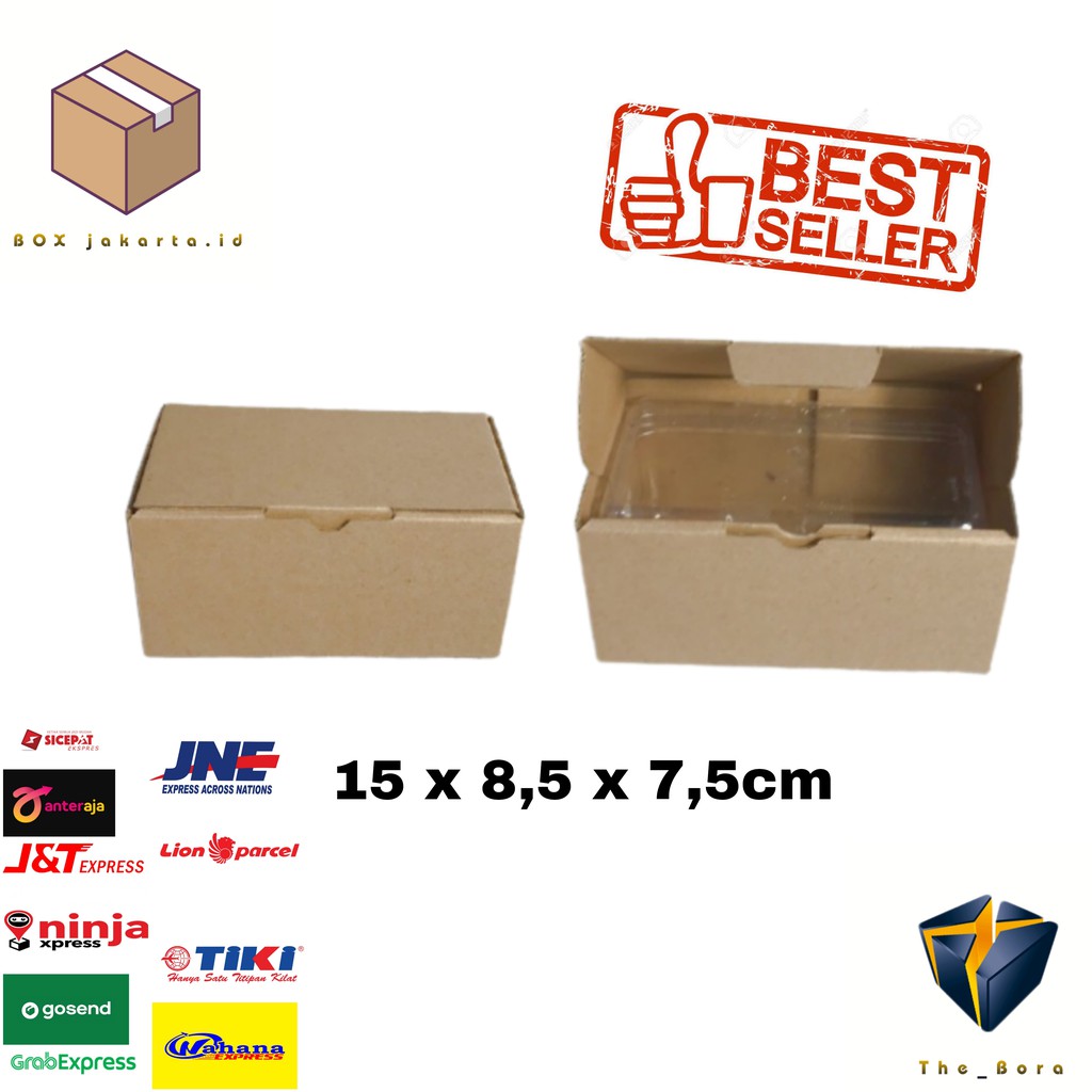 

Kardus Karton Box Ukuran 15 x 8,5 x 7,5 cmBox die cut isi 1 Toples -dll