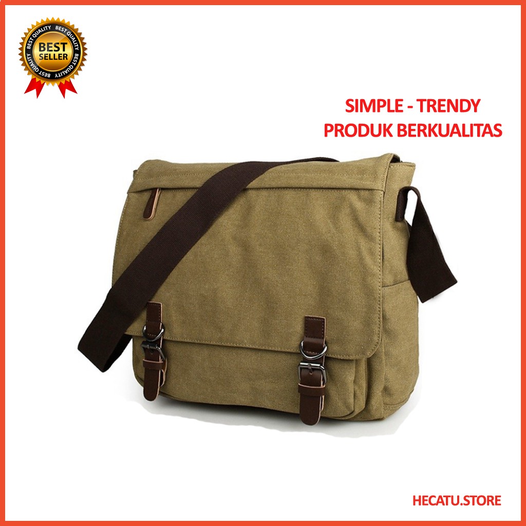 Tas Selempang Pria T5F4 Tas Slempang Kecil Sling Bag Distro Pria Korea Mini Cowok Waistbag Waist Bag