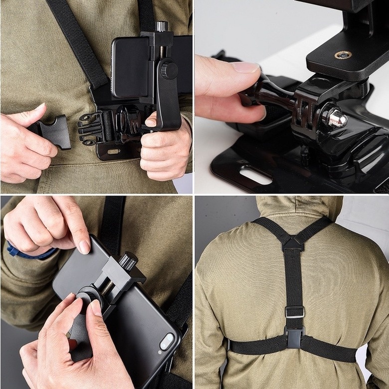 【COD】Body Chest Strap HP / Go Pro Chest holder / Tali Dada Handphone Kamera Vlog / Kamera Body Belt Holder