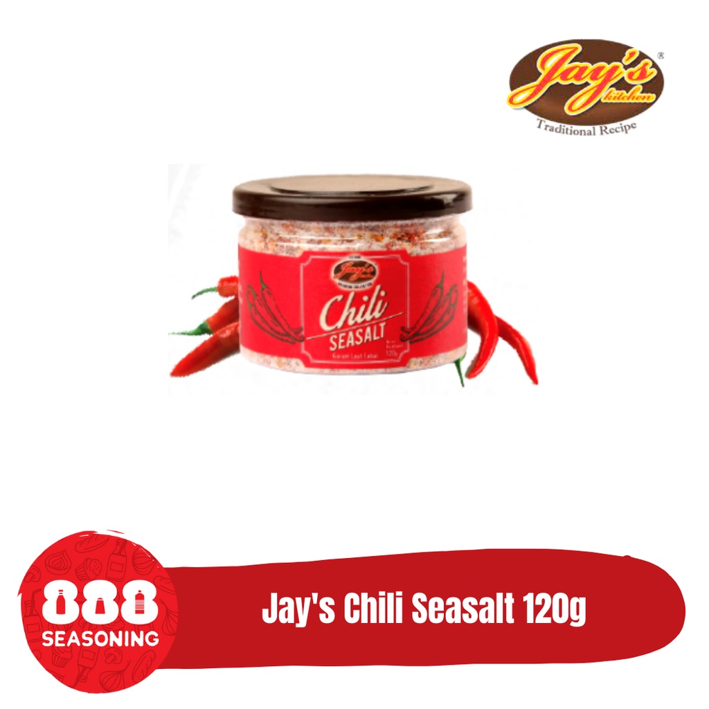 

JAY'S JAYS CHILLI SEASALT (Garam Laut Cabai) 120g