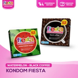 (NCS) PRIVASI TERJAMIN Condom Kondom NEW Fiesta Baru Fiesta Black Coffee dan Watermelon/ Fiesta Kopi / Fiesta Semangka