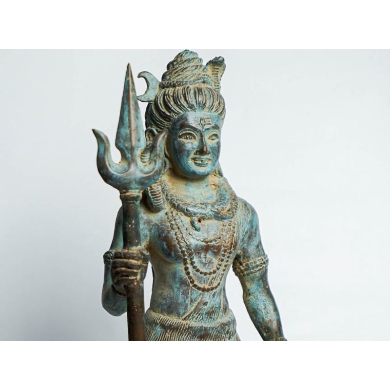 Patung Dewa Siwa Perunggu 35 Cm God Shiva Bronze Brass Statue