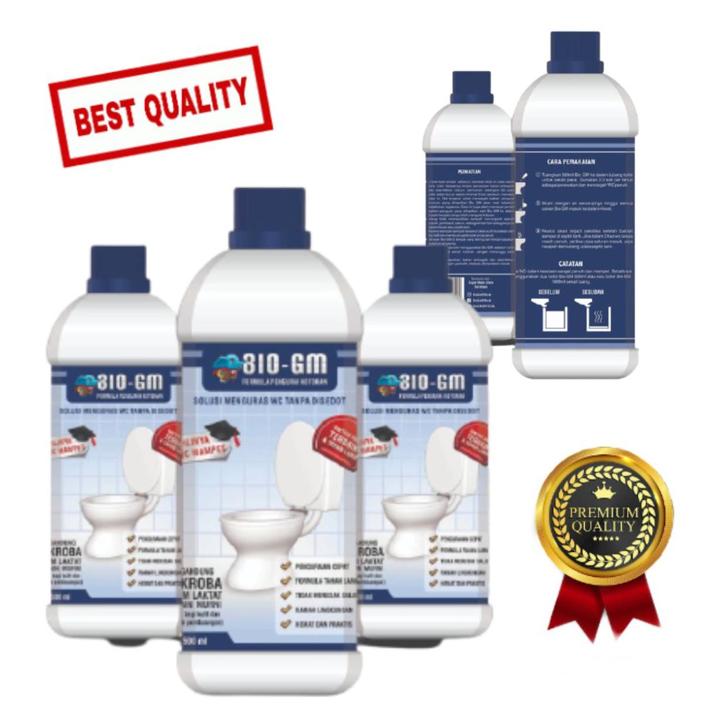 BIO GM - PEMBERSIH WC MAMPET / TOILET MAMPET TANPA SEDOT WC