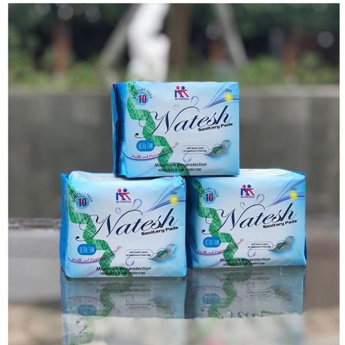 Pembalut Herbal Sehat Natesh Pad Day Menspad Mens Kewanitaan Perawatan  Pendek Biru Murah Sanitary
