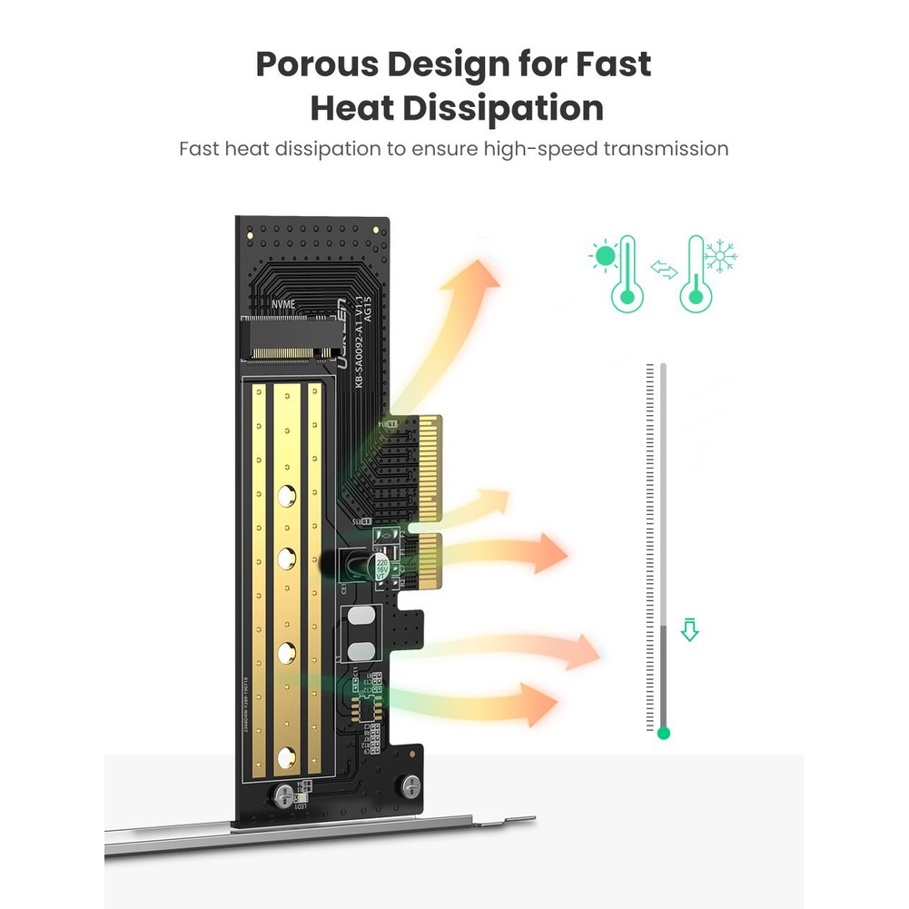 UGREEN SSD M.2 NVME to PCIe x4 Adapter Expansion PCIe 3.0