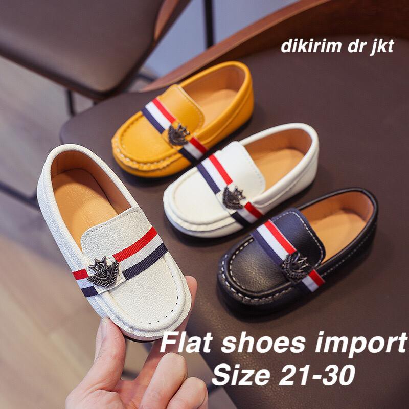 (LOLI-JKT)SP-A02 FLAT SHOES ANAK IMPORT UNISEX BAHAN LEMBUT