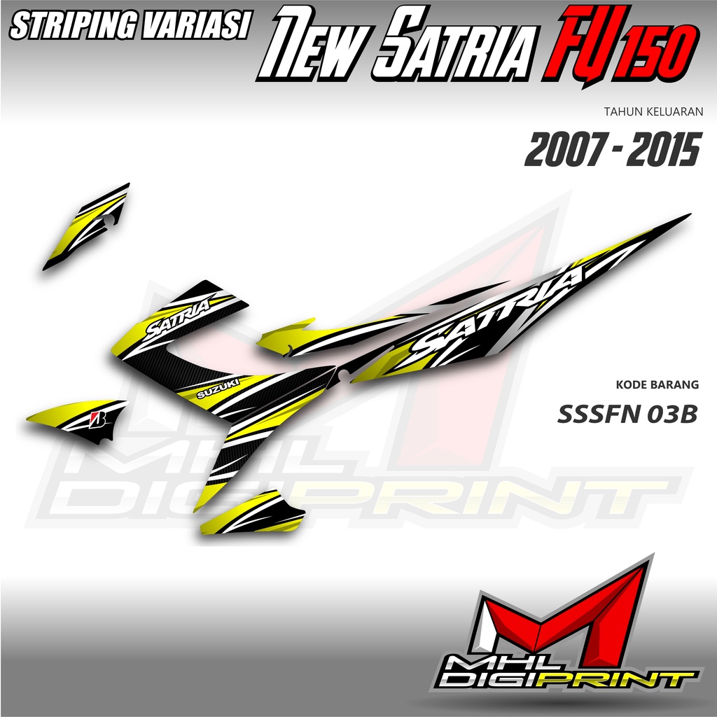 STRIPING VARIASI NEW SATRIA FU 150 - SATRIA FU FACELIFT / FU 150 - SSSFN 03