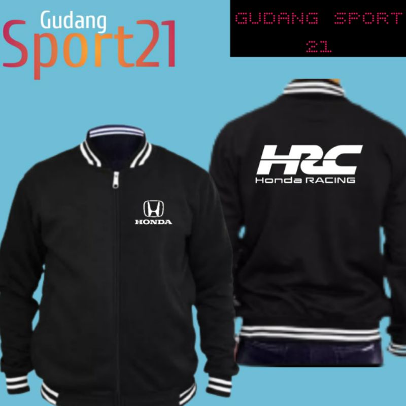 jaket baseball HRC HONDA RACING jaket otomotif