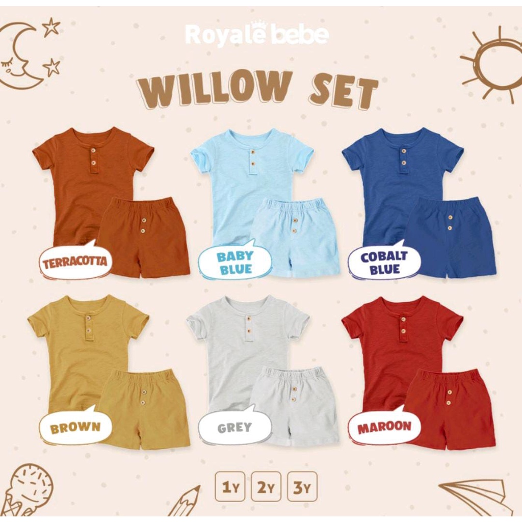 ROYALE BEBE WILLOW SET / SETELAN ANAK