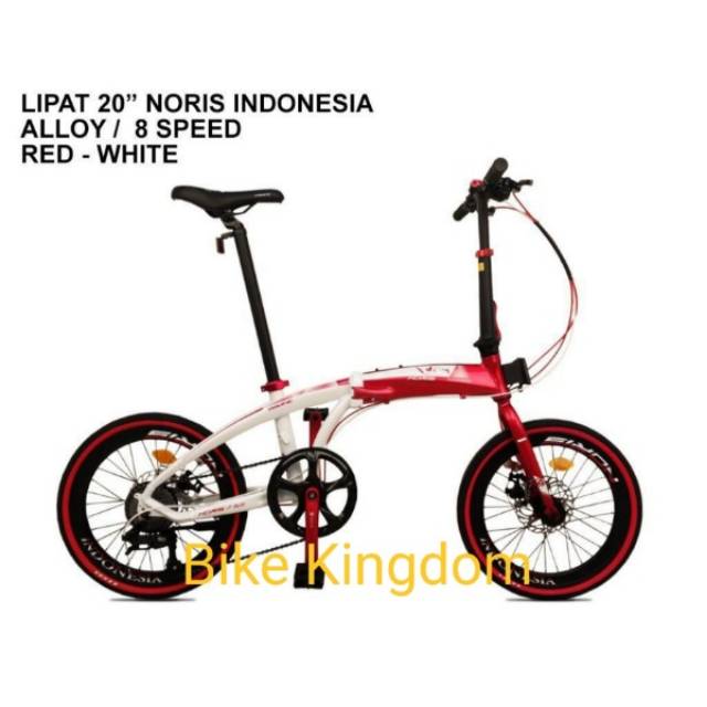 SEPEDA LIPAT 20 PACIFIC NORIS INDONESIA MERAH PUTIH