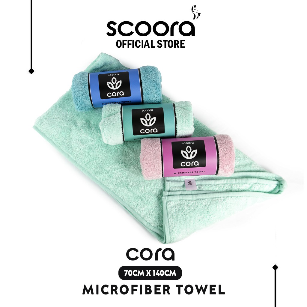 SCOORA Cora Handuk Microfiber 70 X 140 - Tosca