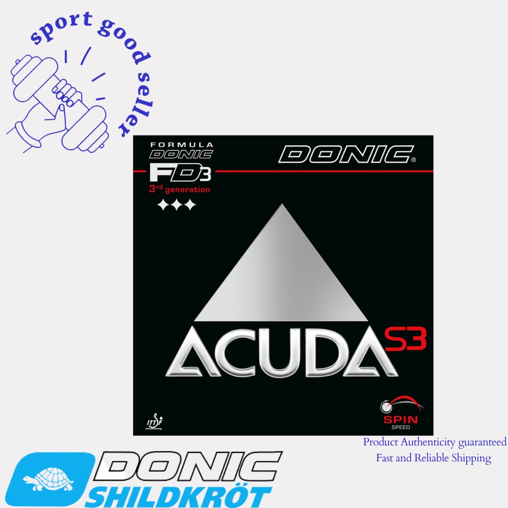 KARET DONIC ACUDA S3 ORIGINAL RUBBER BET PINGPONG
