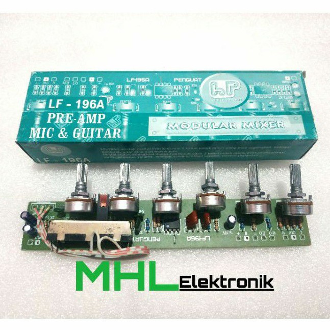Kit Modular Mixer Pre Amp Mic & Guitar Primer LF 196A
