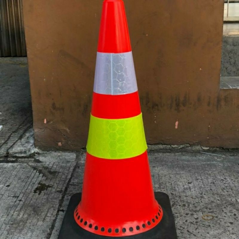 Traffic Cone Ruber 75 CM - Safety Cone Traffic Cone - Kerucut Safety bahan Karet