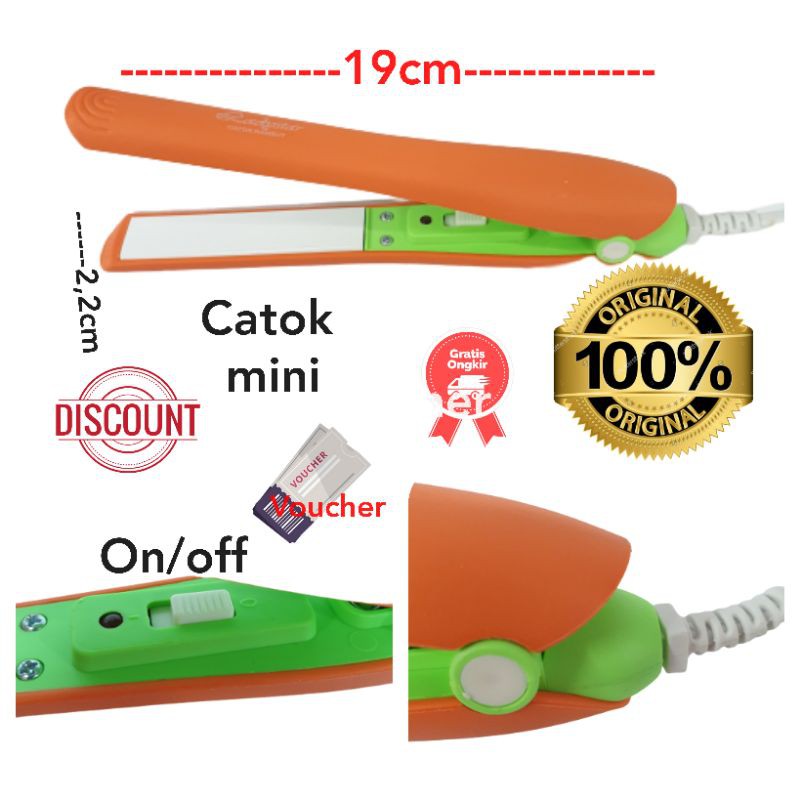 COD Catokan rambut mini Terbaru wartel model catok 2in1 Terbaik curly keriting lurus murah