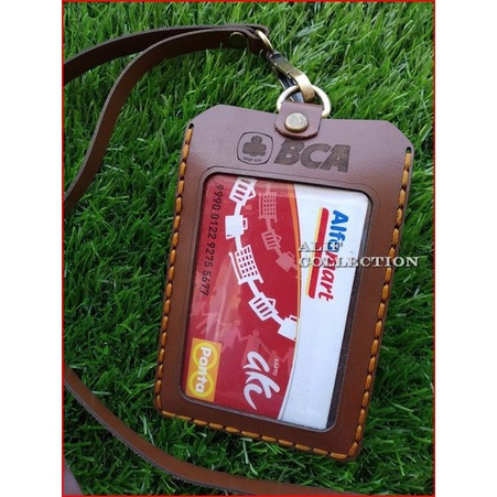 

iD card holder kulit asli name tag kulit asli costum nama perusahaan dan photo a