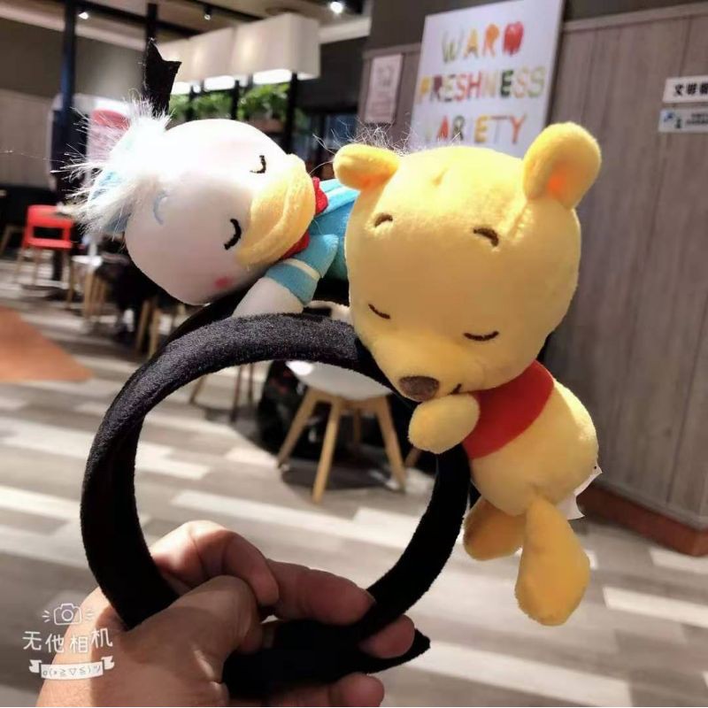 Bando Kepala Anak Bentuk Boneka Kartun Karakter Korean Style Banyak Motif