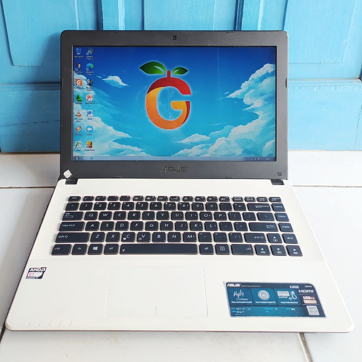 Asus X452E Warna Putih AMD E1-2500 ATI AMD Radeon RAM 2GB HDD 500GB Laptop Second Bekas Murah