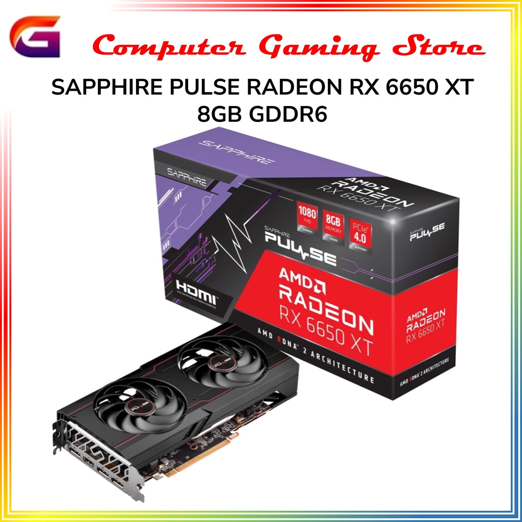 SAPPHIRE PULSE RADEON RX 6650 XT 8GB GDDR6
