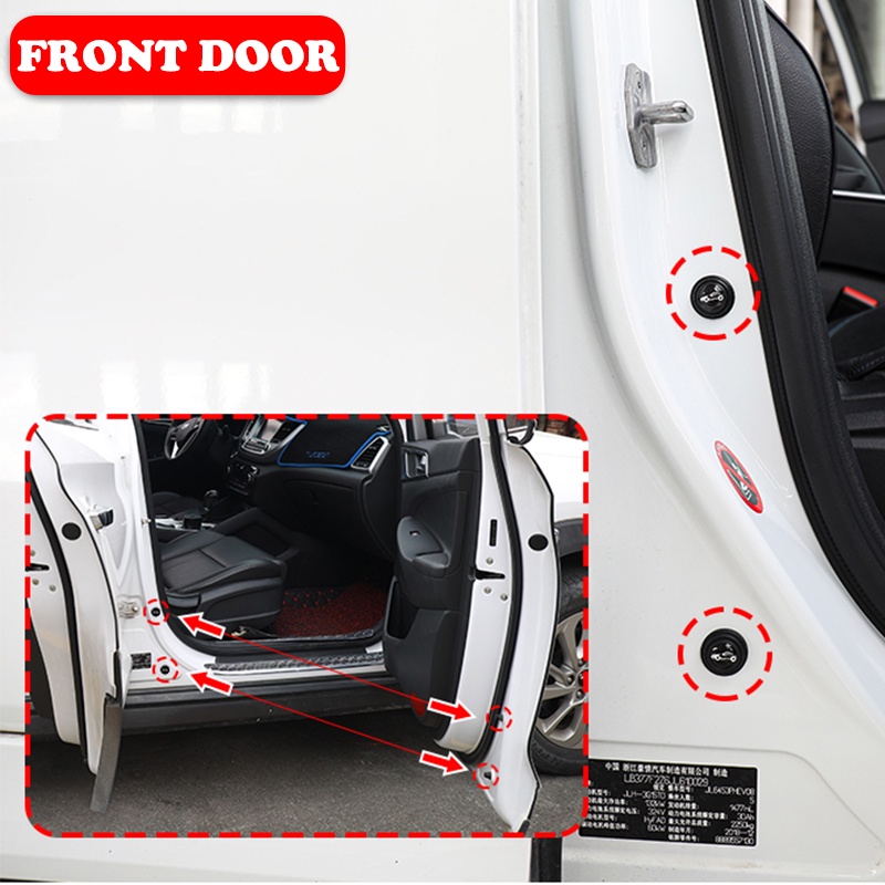 10 Pieces Toyota Stiker Bantalan Karet Silikon Anti shock Kedap Suara Untuk Bumper Bagasi Mobil Universal CAR DOOR SHOCK