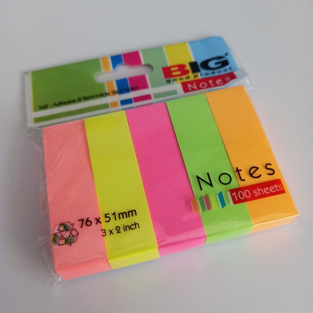 Jual Sticky Note Rainbow Warna Pembatas Buku Kertas Warna Warni