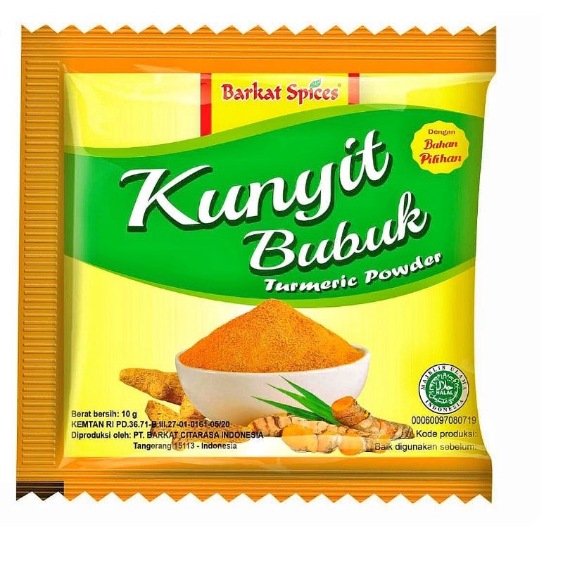 

Barkat - Bubuk Kunyit / Turmeric Powder Isi 12 Pcs