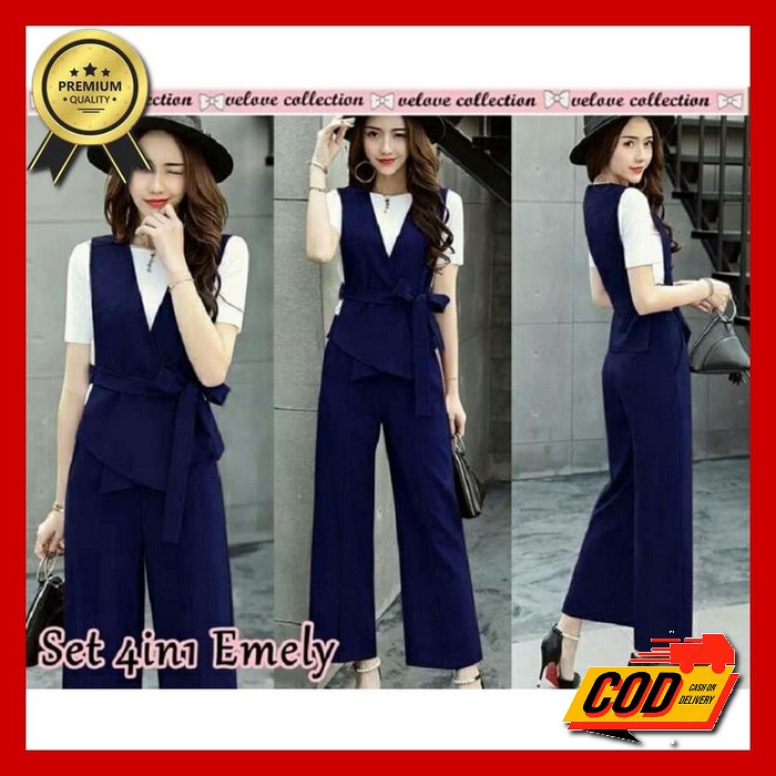 Baju Setelan 8260 Bahan Premium Scuba Import Motif Bunga Dan Brukat Stelan Wanita Kondangan One Set 
