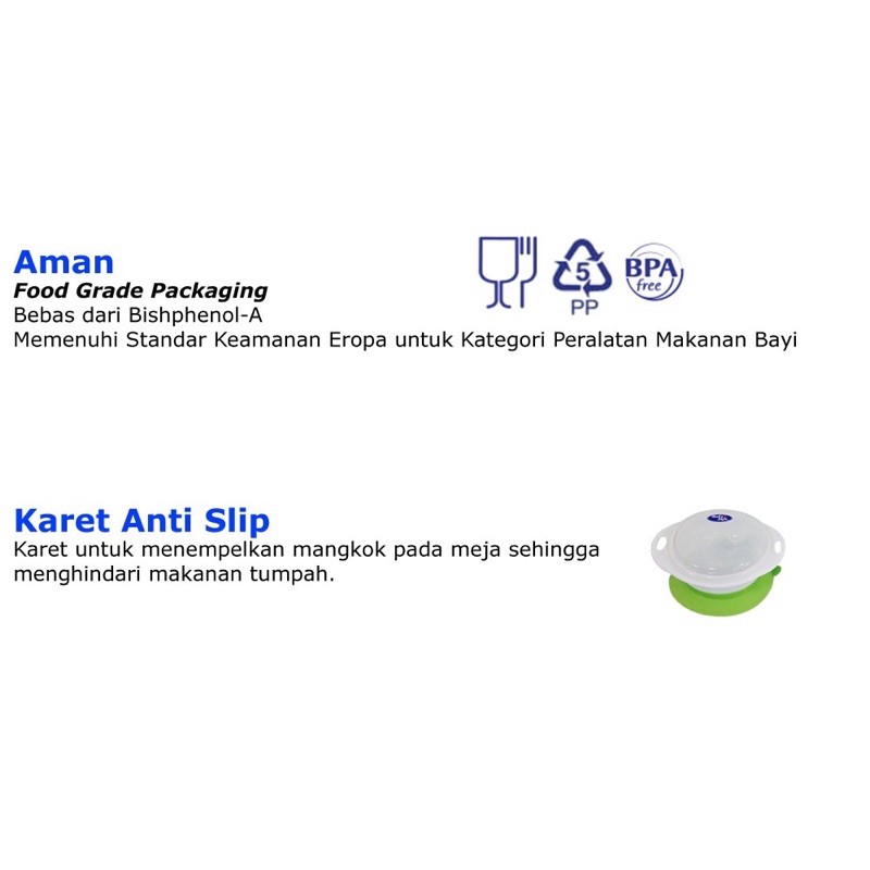 BABY SAFE STAY PUT BOWL BS353 - MANGKOK BAYI