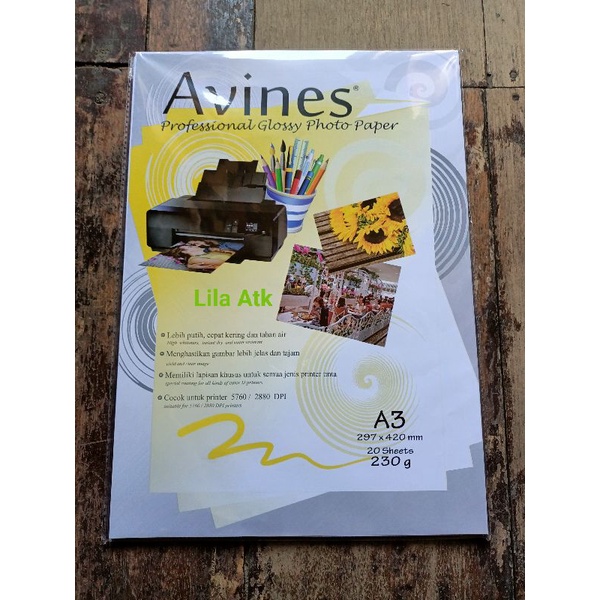 

Kertas Foto A3 Glossy Paper Avines