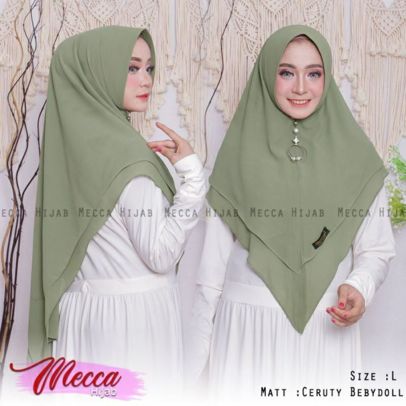 Khimar Ceruty 2 Layer Kalong XL Hijab Kerudung