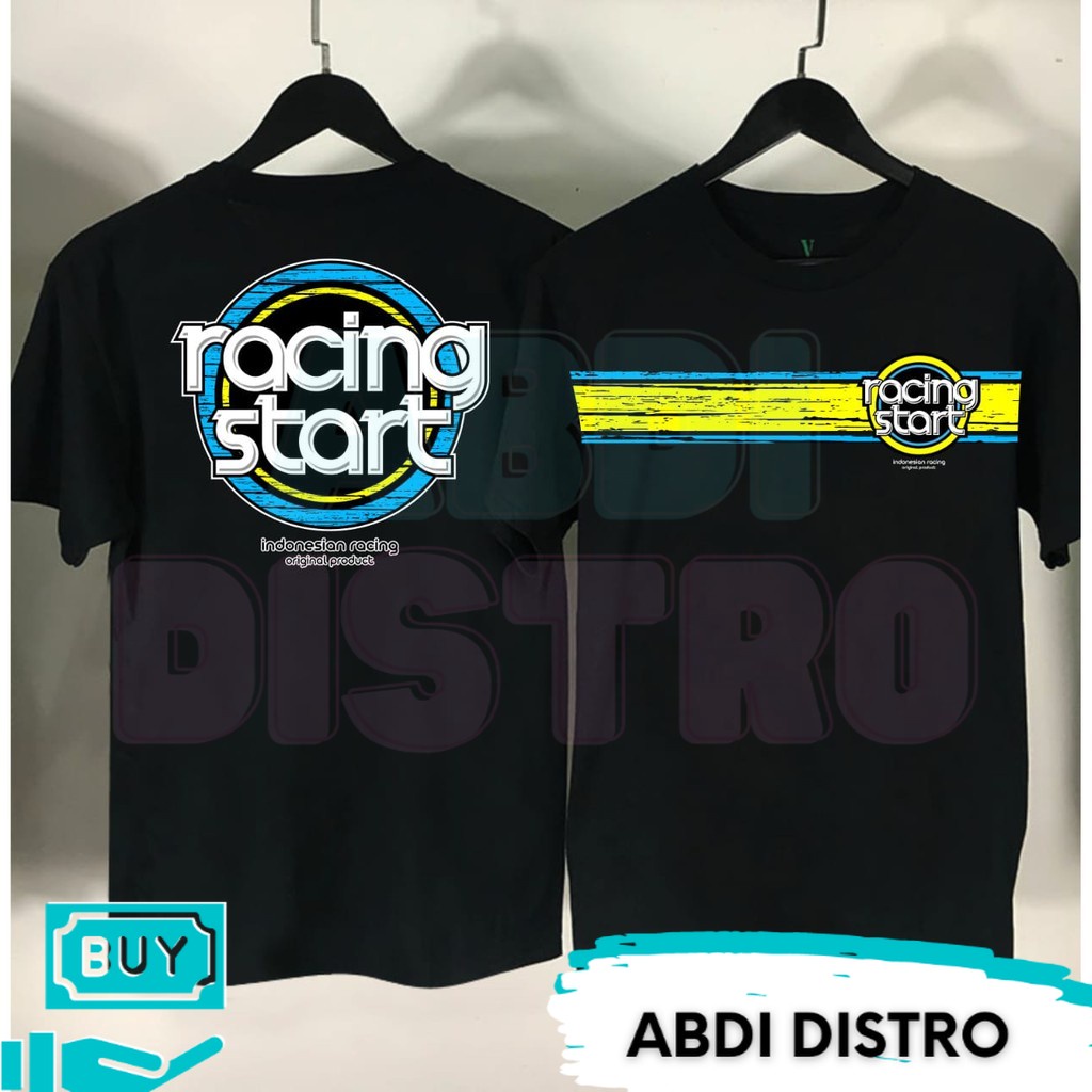 RACING START INDONESIAN / KAOS PRIA / KAOS RACING / ANAK MOTOR
