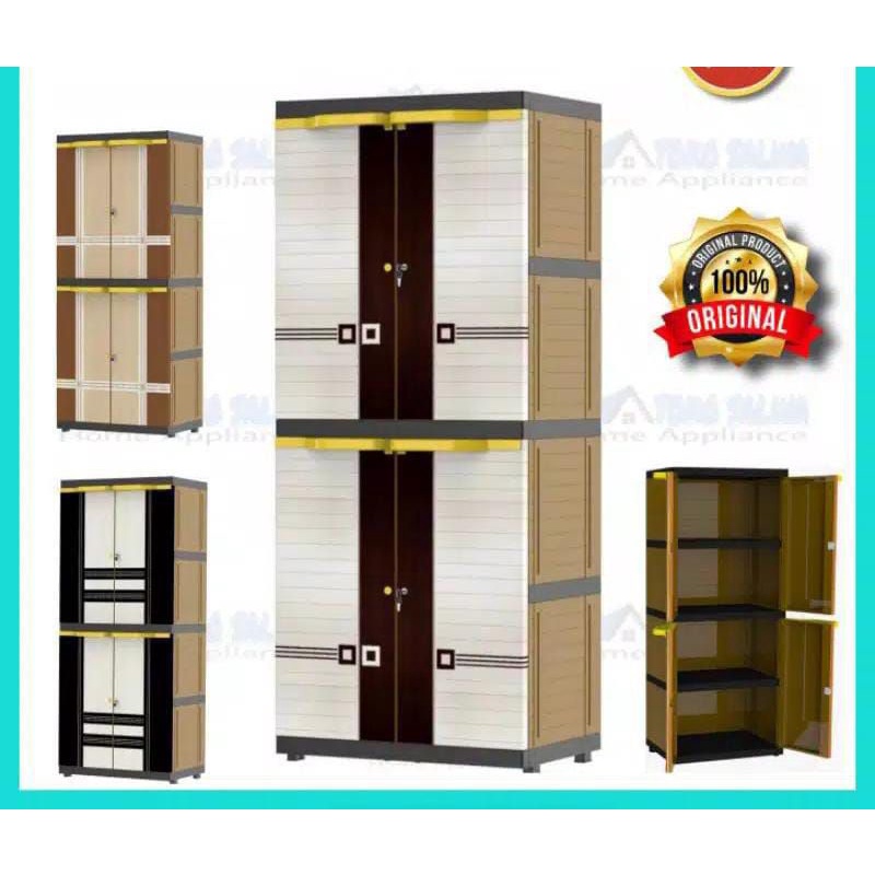 Lemari Naiba MSC Boston 4 Susun 9204 Kuat Premium Lemari Plastik Kokoh