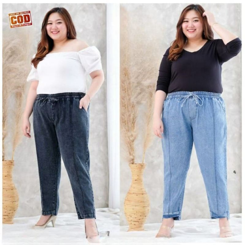 BAGGY JEANS SNOW SUPER JUMBO MUAT SAMPAI 90 KG