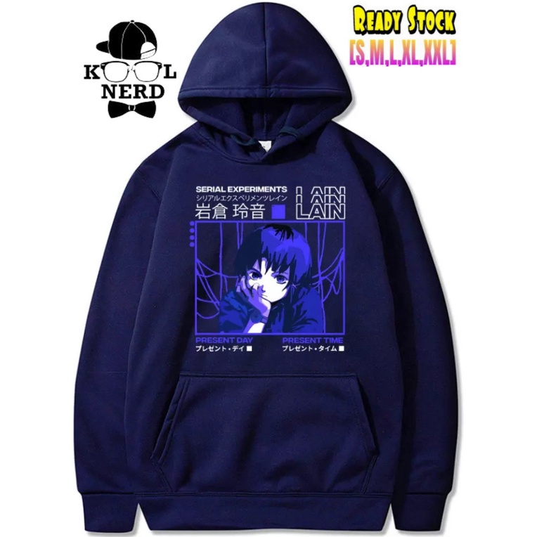 HOODIE ANIME SERIAL EXPERIMENT LAIN KEREN LAIN IWAKURA CHARACTER (READY SIZE S-XXL)