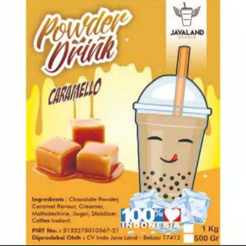 bubuk minuman caramello 1 kg