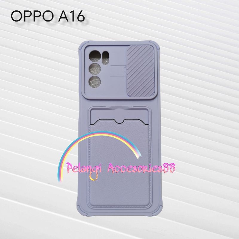 CASE OPPO A16 CASE SOFTCASE SLEDING WARNA WARNI