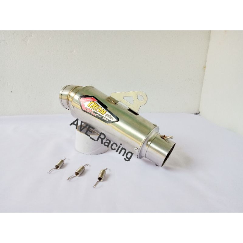 Silincer Knalpot CREAM PIE, inlet 55mm only